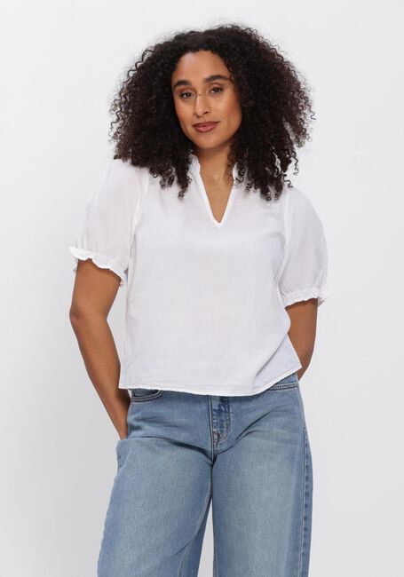 Wei&szlig;e NEO NOIR Top ODESA LINEN BLOUSE - large