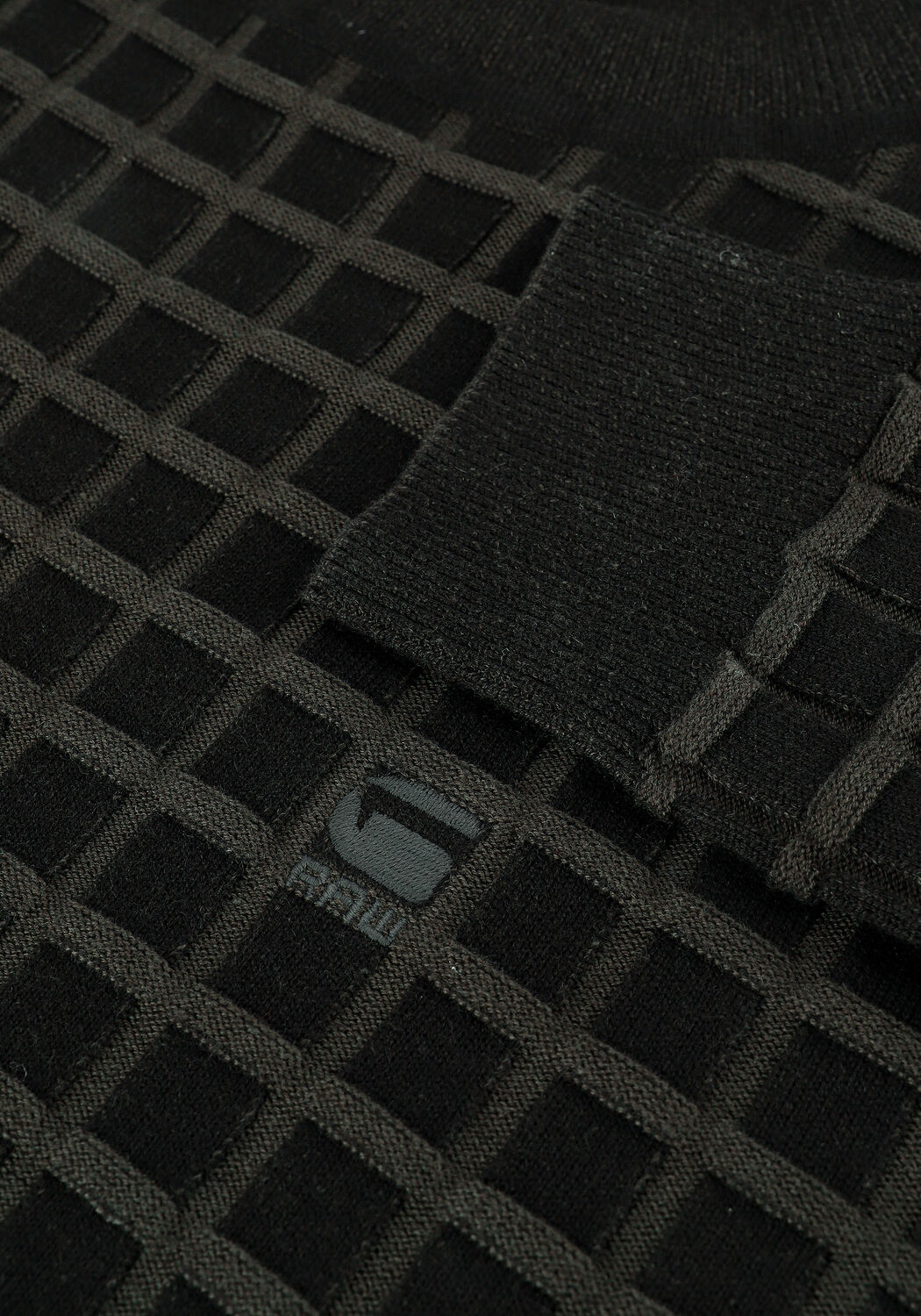 Dunkelgr&uuml;n G-STAR RAW Rollkragenpullover TABLE TURTLE KNIT - large