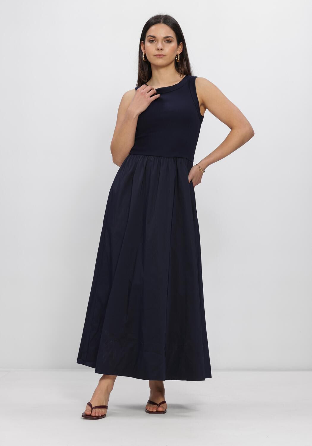Dunkelblau NOTRE-V Maxikleid NV-HANNE - large