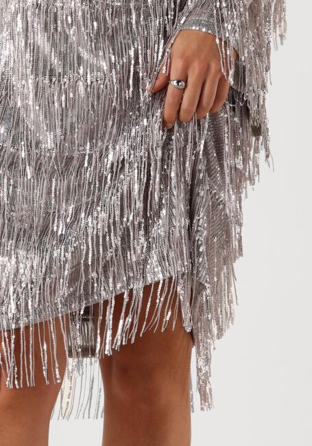 Silberne ANA ALCAZAR Minikleid PURE SEQUINS DRESS - large