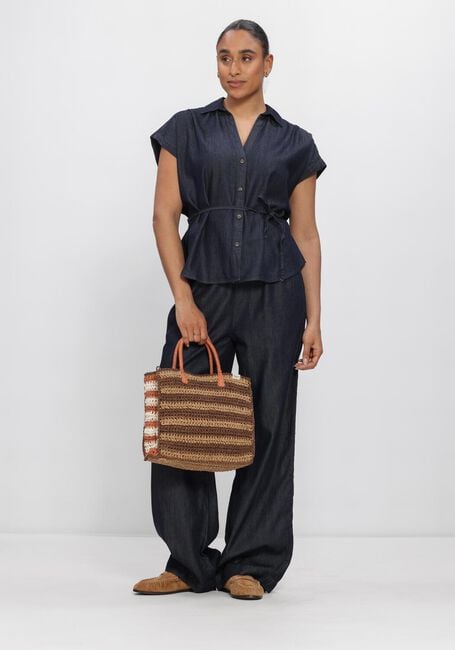 Blaue SUMMUM Jeans WIDE LEG DENIM LW COTTON TENCEL - large