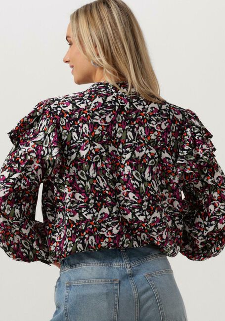 Mehrfarbige/Bunte ALIX THE LABEL Blusen LADIES WOVEN BLURRY FLOWER BLOUSE - large