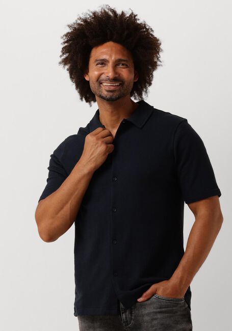 Dunkelblau PURE PATH Casual-Oberhemd SHORTSLEEVE SHIRT BUTTON UP - large