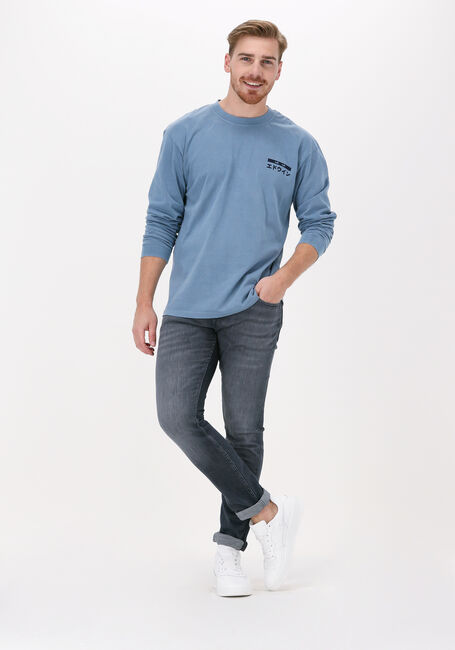 Blaue EDWIN Polos & T-Shirts HANADOROBO V NATURAL TS LS - large