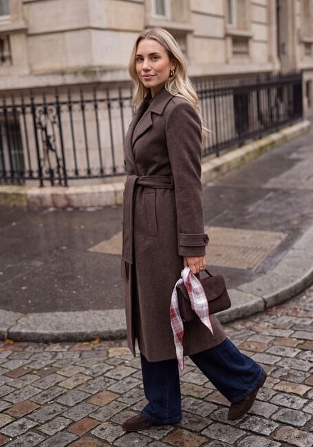 Braune MODSTR&Ouml;M M&auml;ntel SHAYMD COAT - large