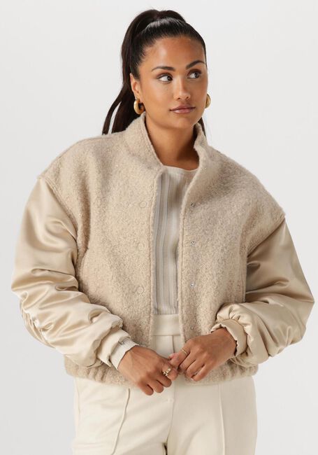 Beige NUKUS Jack BALTIMORE JACKET SATIN - large