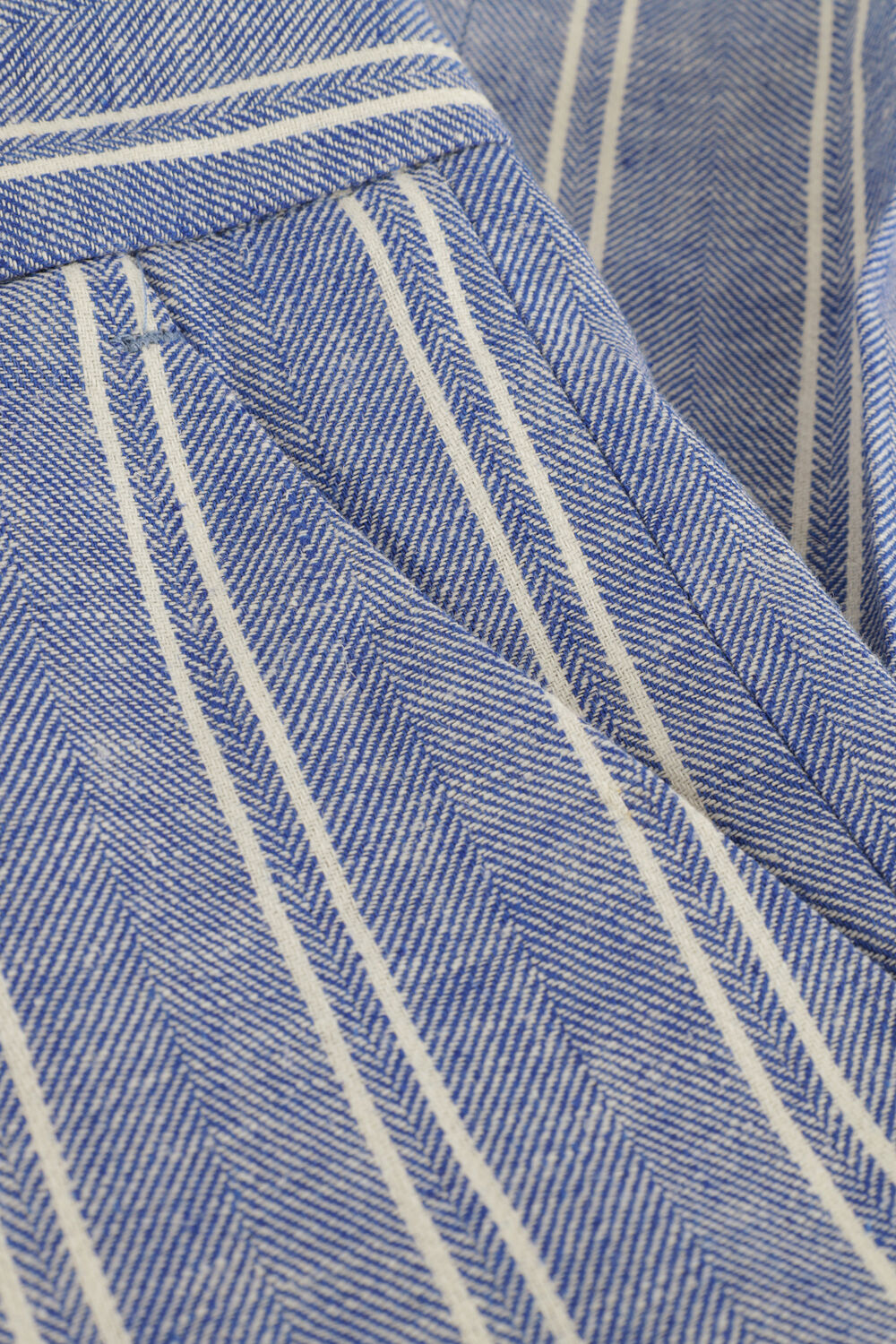 Blaue SCOTCH & SODA Hose STRIPED RELAXED SLIM FIT-LINEN DRESSED PANTS - large