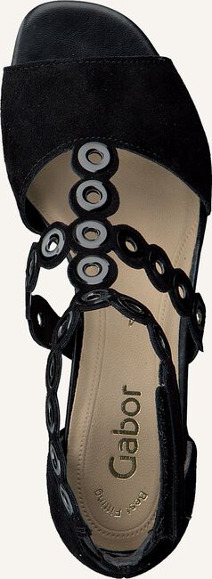 Schwarze GABOR Flache Sandalen 21.729.16 Schwarze GABOR Flache Sandalen 21.729.16 - large