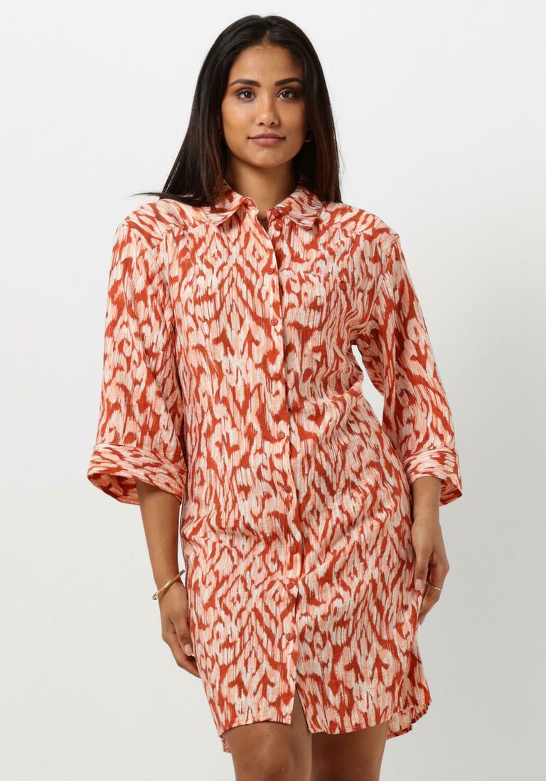 rost msch copenhagen minikleid mschorlena ladonna 3/4 shirt dress aop