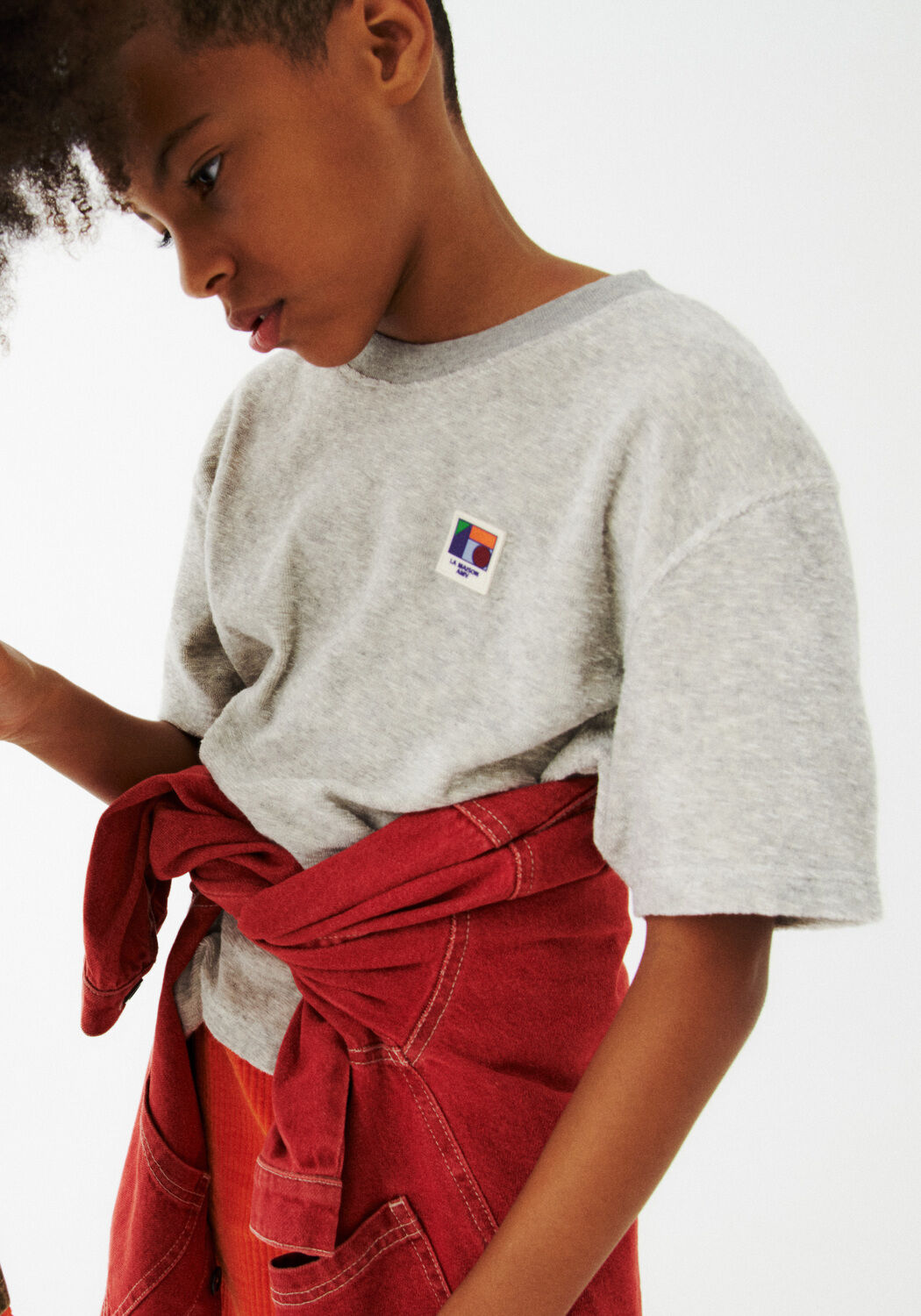 Graue AMERICAN VINTAGE T-shirt GAMIPY - large