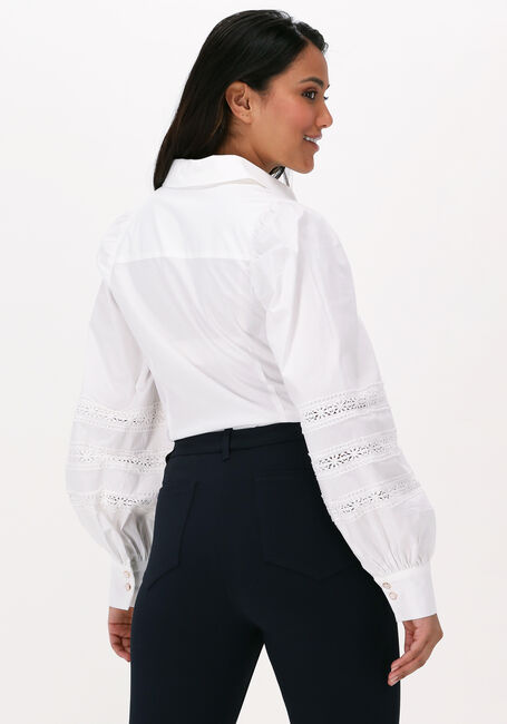 Nicht-gerade weiss SUMMUM Blusen SHIRT LACE APPLIQUÉ POPLIN STR - large