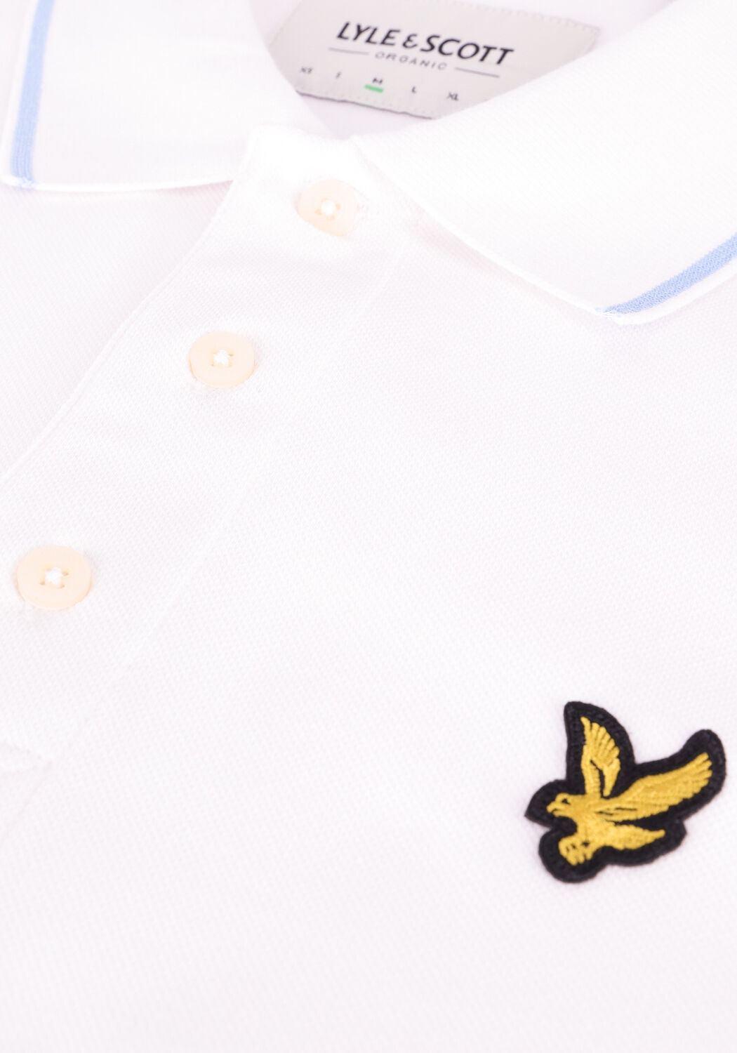 Wei&szlig;e LYLE & SCOTT Polo-Shirt TIPPED POLO SHIRT - large
