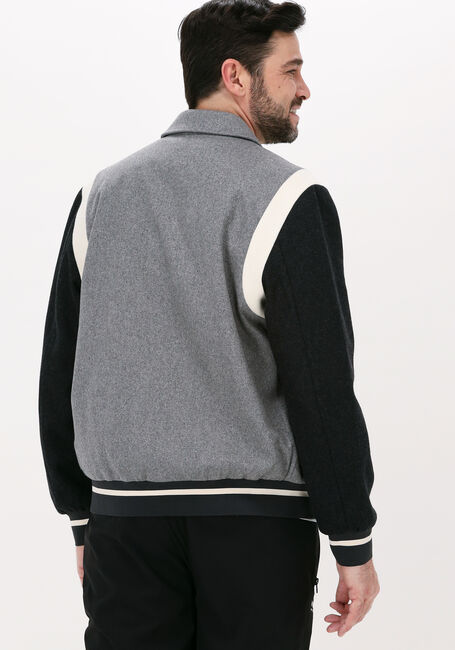 Graue BLS HAFNIA Jack COLLEGE TYPE LOGO JACKET - large