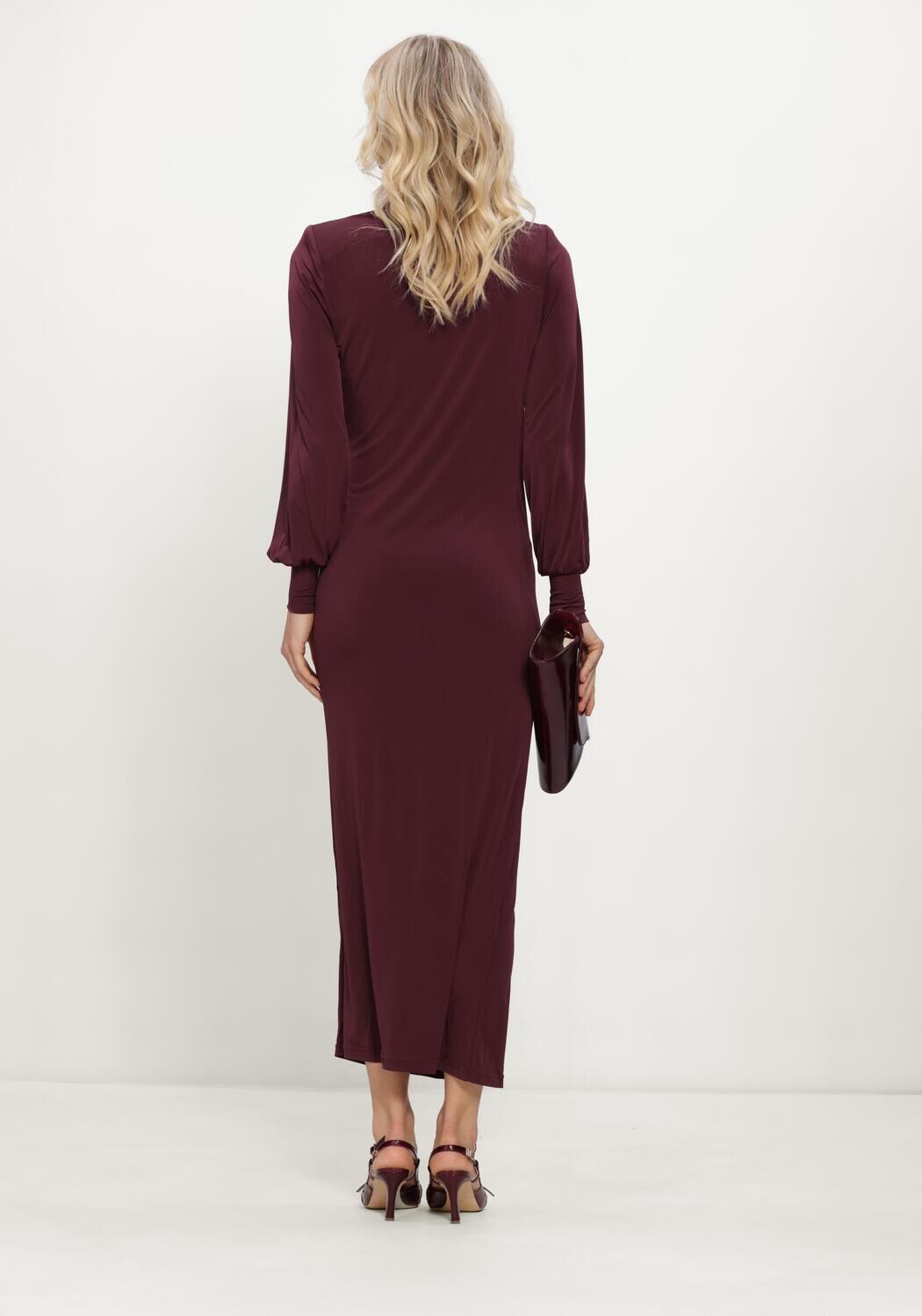 Bordeaux NOTRE-V Maxikleid NV-ISELLA - large