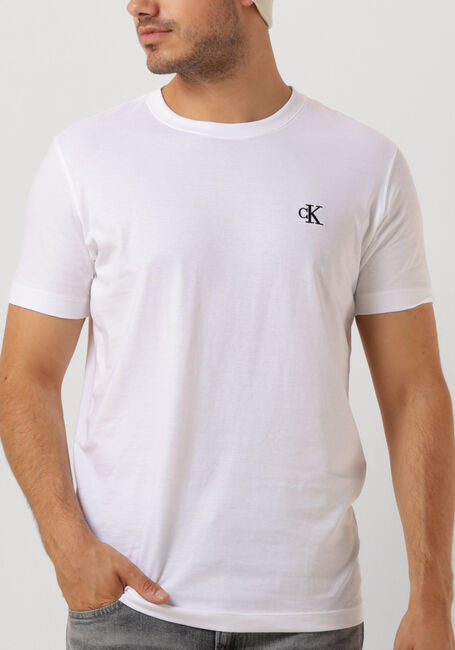 Weiße CALVIN KLEIN T-shirt CK ESSENTIAL SLIM TE - large