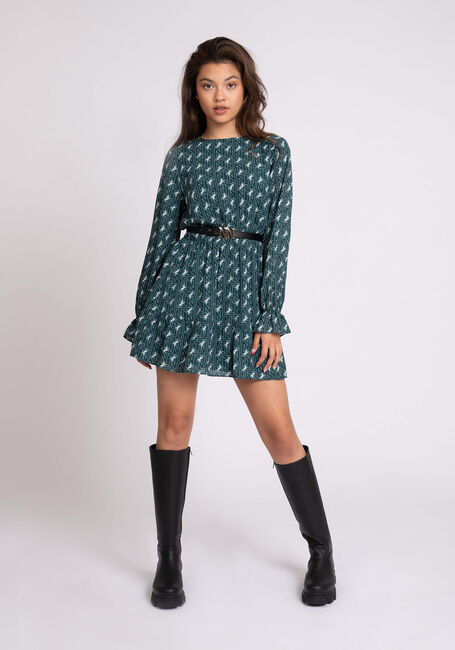 Grüne NIK & NIK Minikleid KANYE DRESS - large