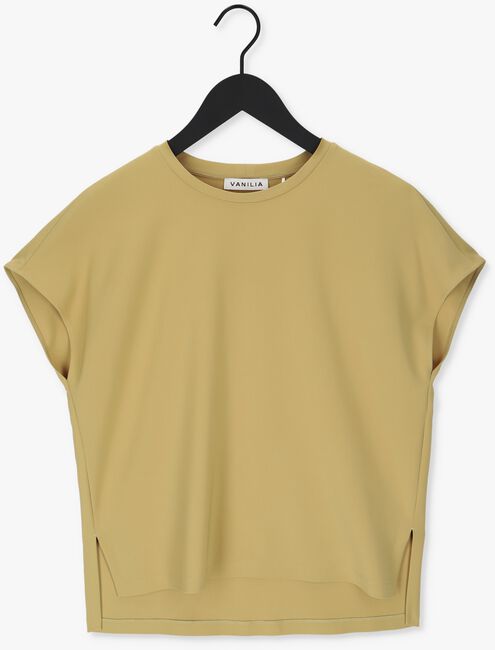 Goldfarbene VANILIA T-shirt CREPE LAYER - large