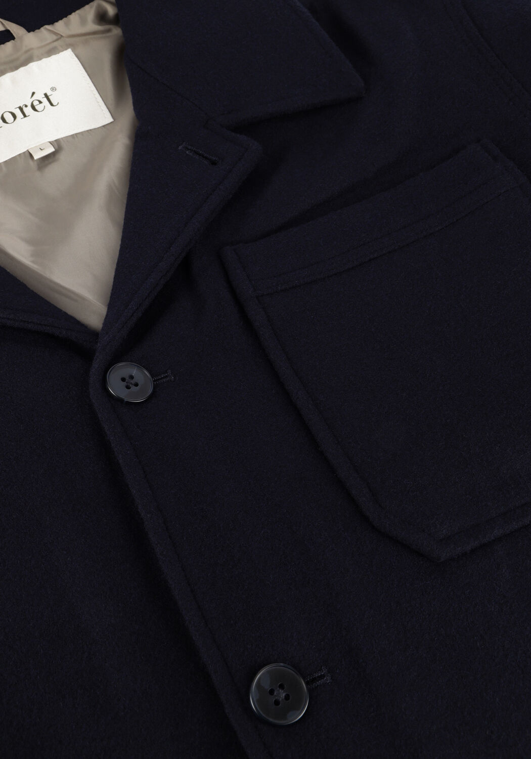 Dunkelblau FOR&Eacute;T Jack LODGE WOOL JACKET - large