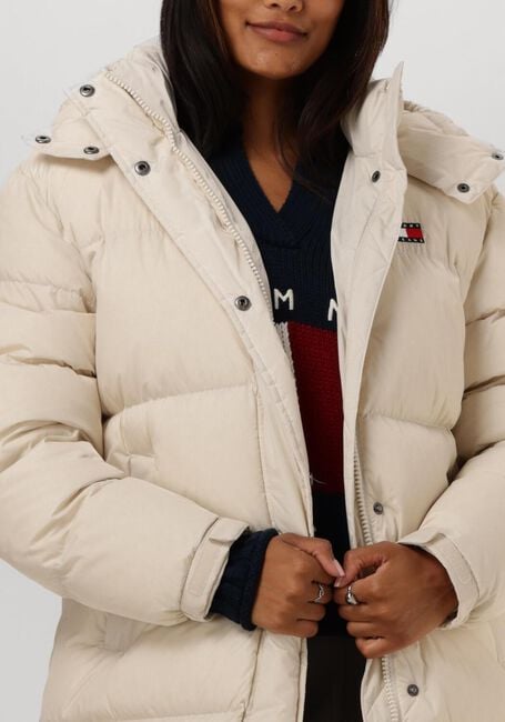 Beige TOMMY JEANS Wattierte Jack TJW ALASKA LONG PUFFER - large