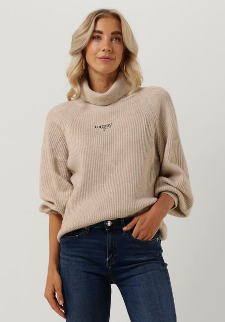 Beige TOMMY JEANS Rollkragenpullover SWEATERS - large