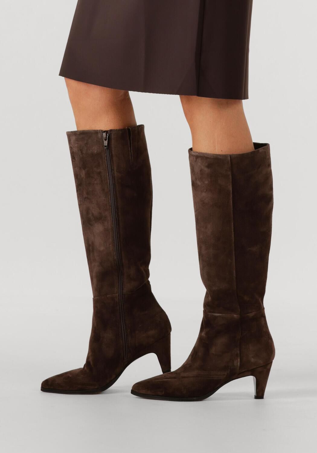 Braune VIA VAI Hohe Stiefel LINA PERRI - large