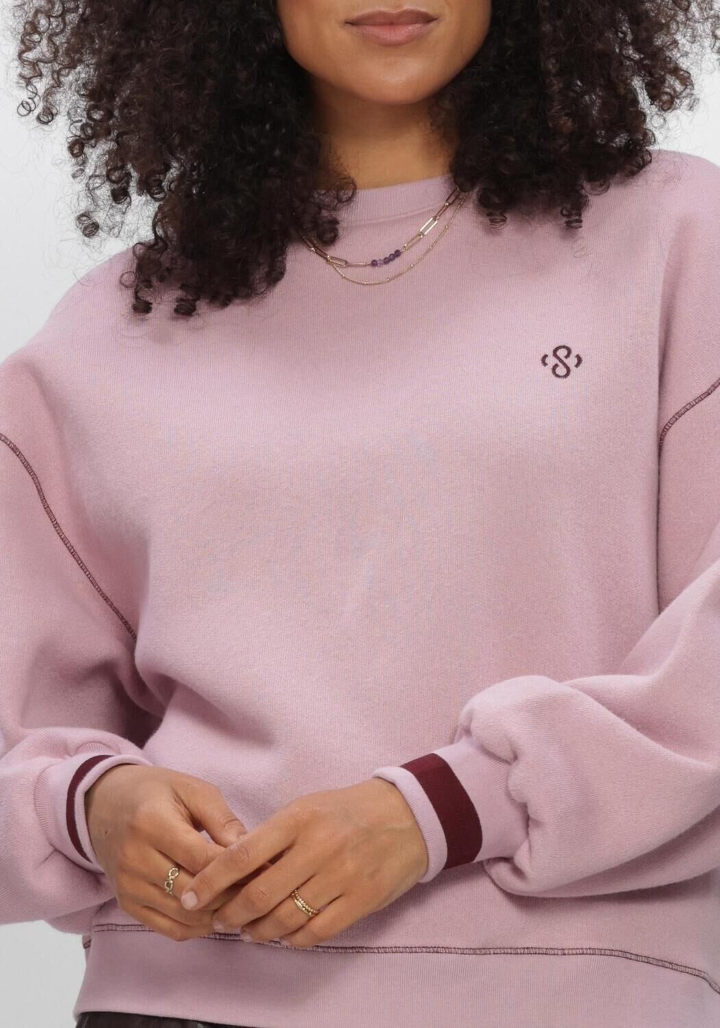 Hell-Pink SUMMUM Sweatshirt SOFT BALLOON SWEATSHIRT - large