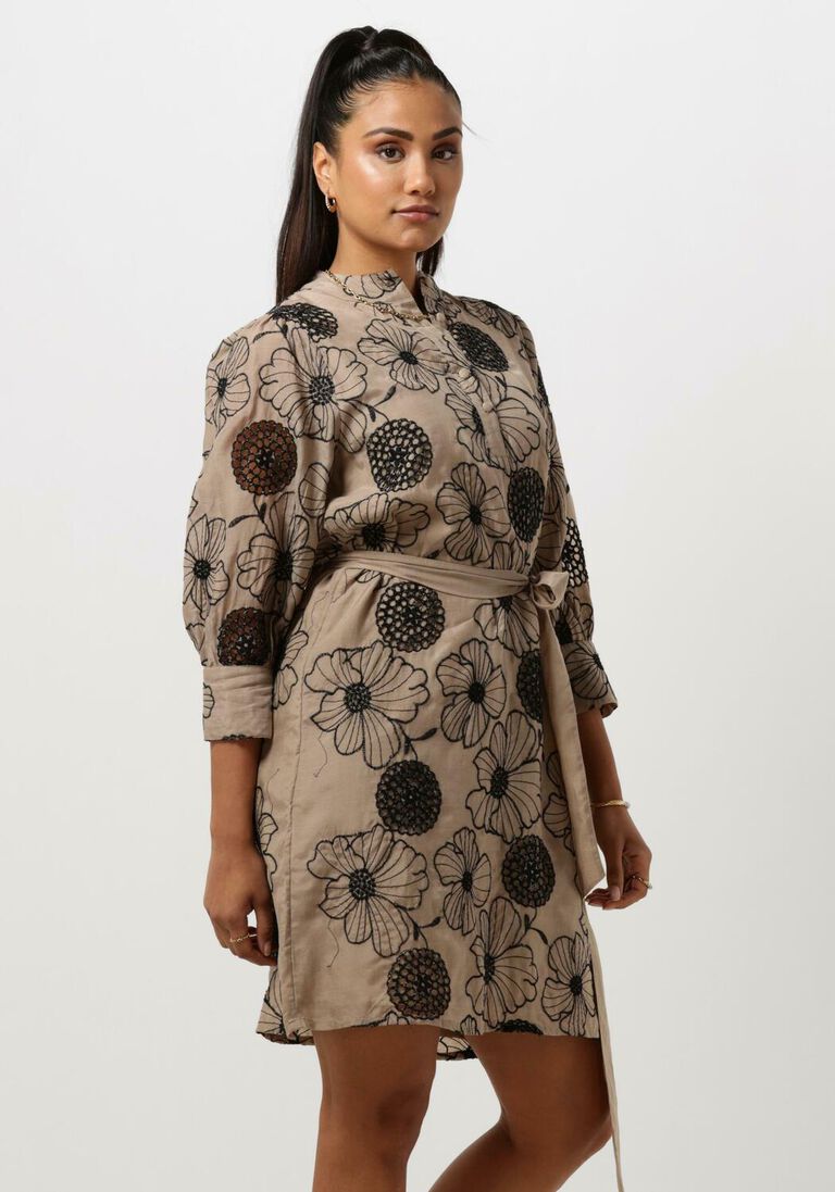 beige notre-v minikleid nv-bowie mini dress