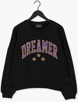 Schwarze COLOURFUL REBEL Sweatshirt DREAMER PATCH DROPPED SHOULDER