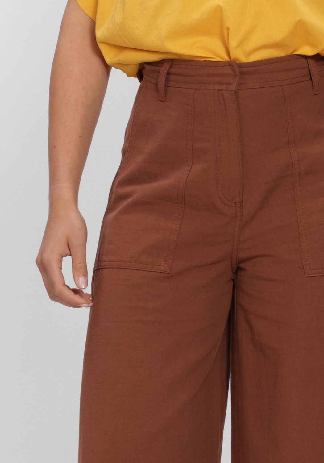 Braune VANESSA BRUNO Weite Hose GRIFFON - large