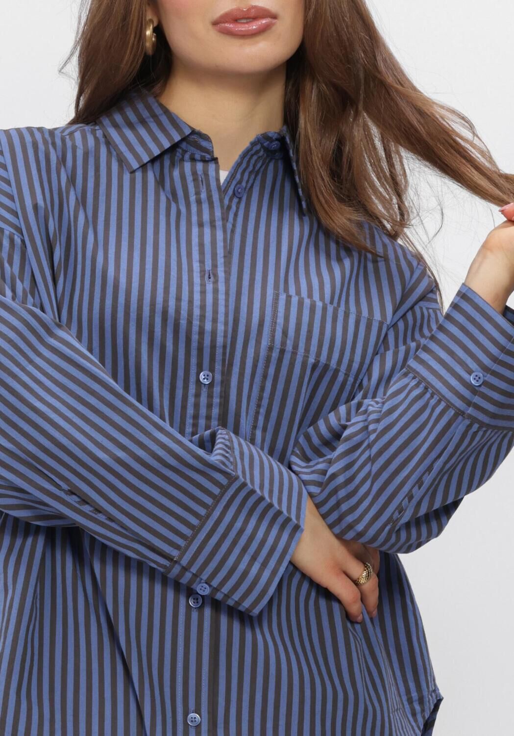 Blaue BOII STUDIOS Top FIE SHIRT - large