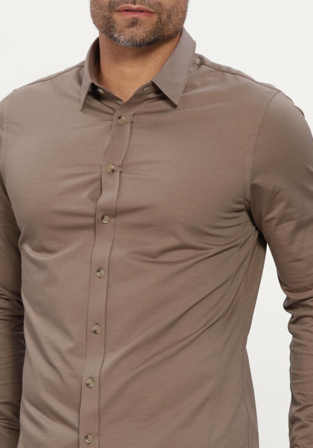 Taupe CAST IRON Klassisches Oberhemd LONG SLEEVE SHIRT TWILL JERSEY - large