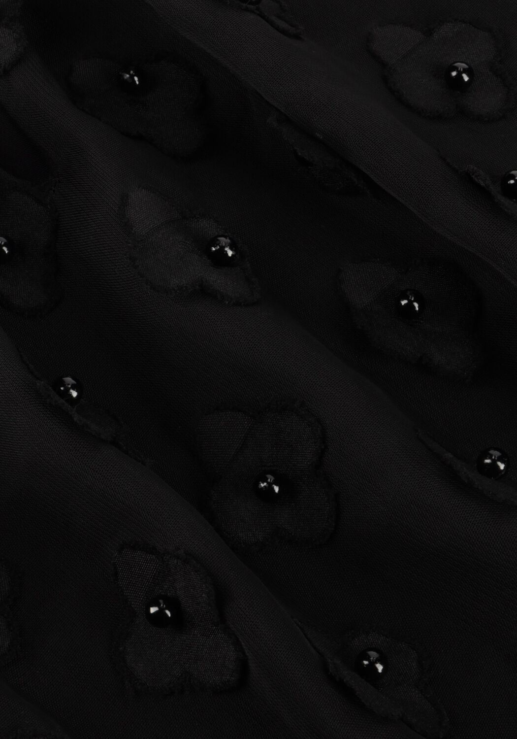 Schwarze AAIKO Top DELANY FLOWER PES 508 - large