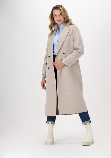 Beige SELECTED WOMEN Mäntel SLFTAMA HANDMADE WOOL COAT B S - large