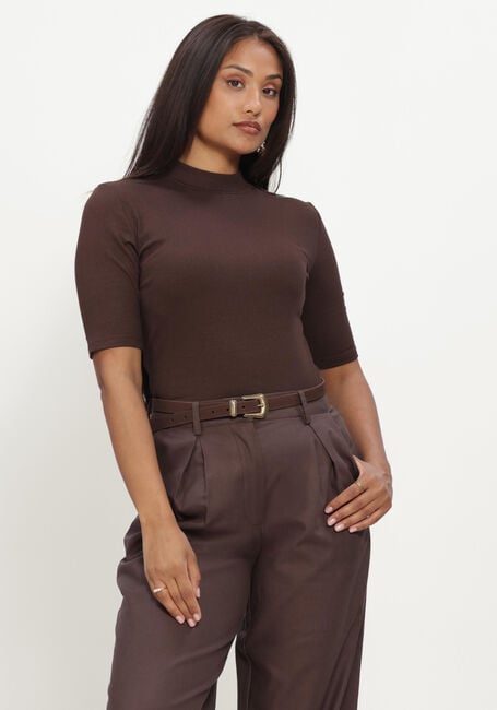 Braune MODSTR&Ouml;M Top KROWN T-SHIRT - large