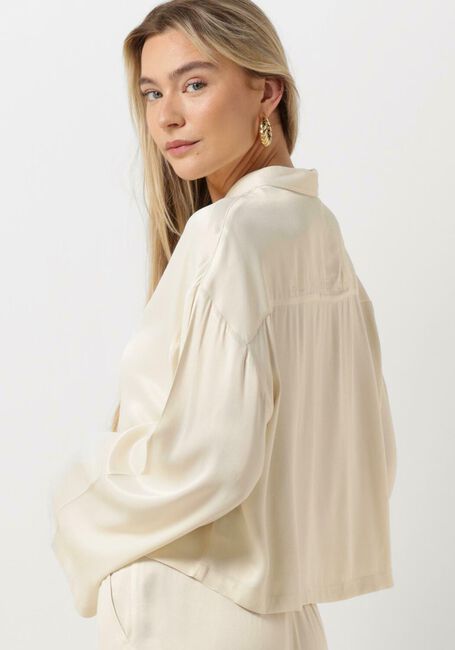 Ecru ALIX THE LABEL Blusen LADIES WOVEN KIMONO SLEEVE BLOUSE - large