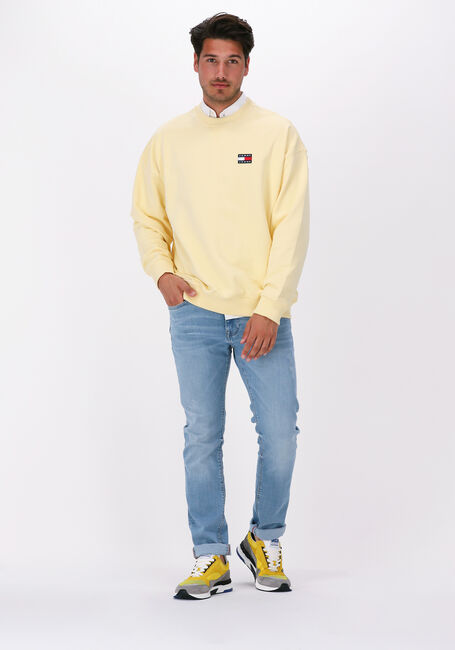 Gelbe TOMMY JEANS Sweatshirt TJM COLLEGIATE CREW - large