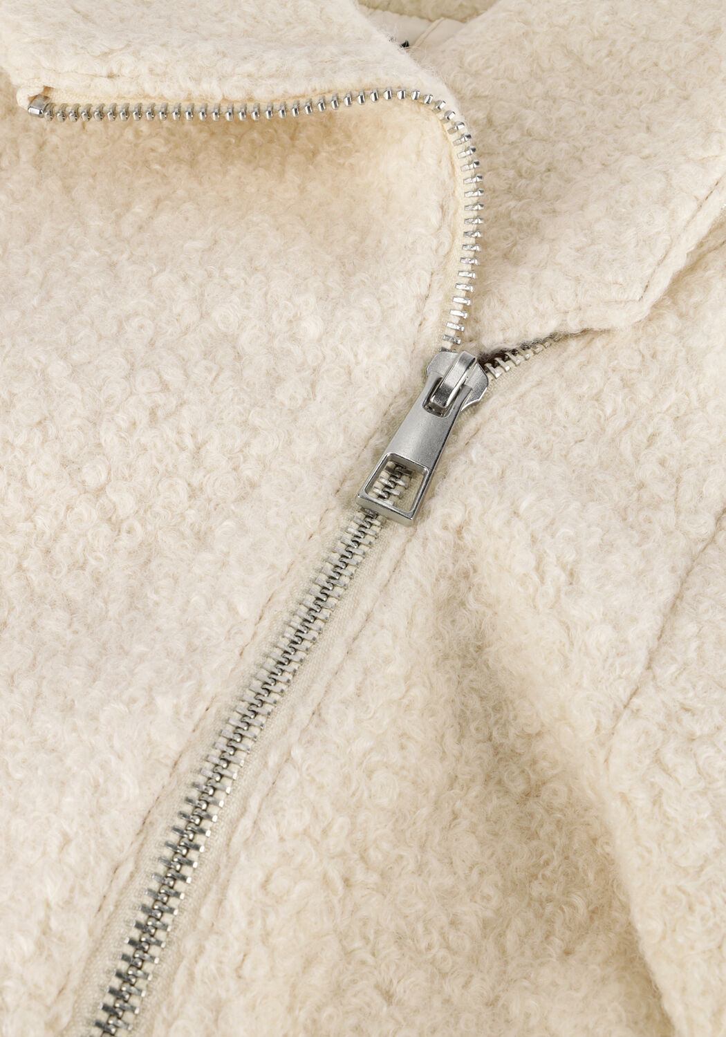 Creme ANOTHER LABEL Teddy-Jacke JULIET BIKER JACKET - large