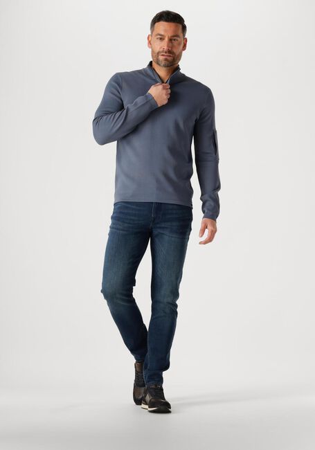 Blaue GENTI Pullover TURTLE ZIP - large