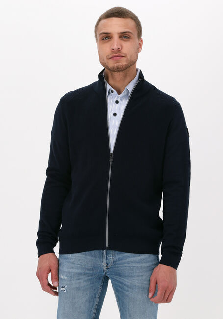 Dunkelblau VANGUARD Strickjacke ZIP JACKET COTTON - large
