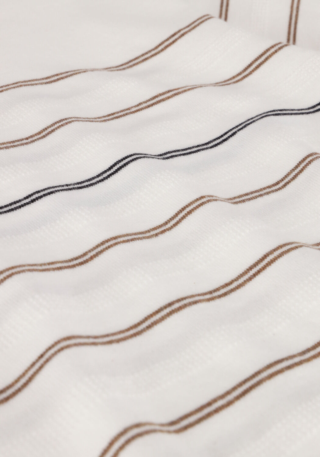 Wei&szlig;e DSTREZZED T-shirt CREW S/S COTTON STRUCTURE STRIPE - large