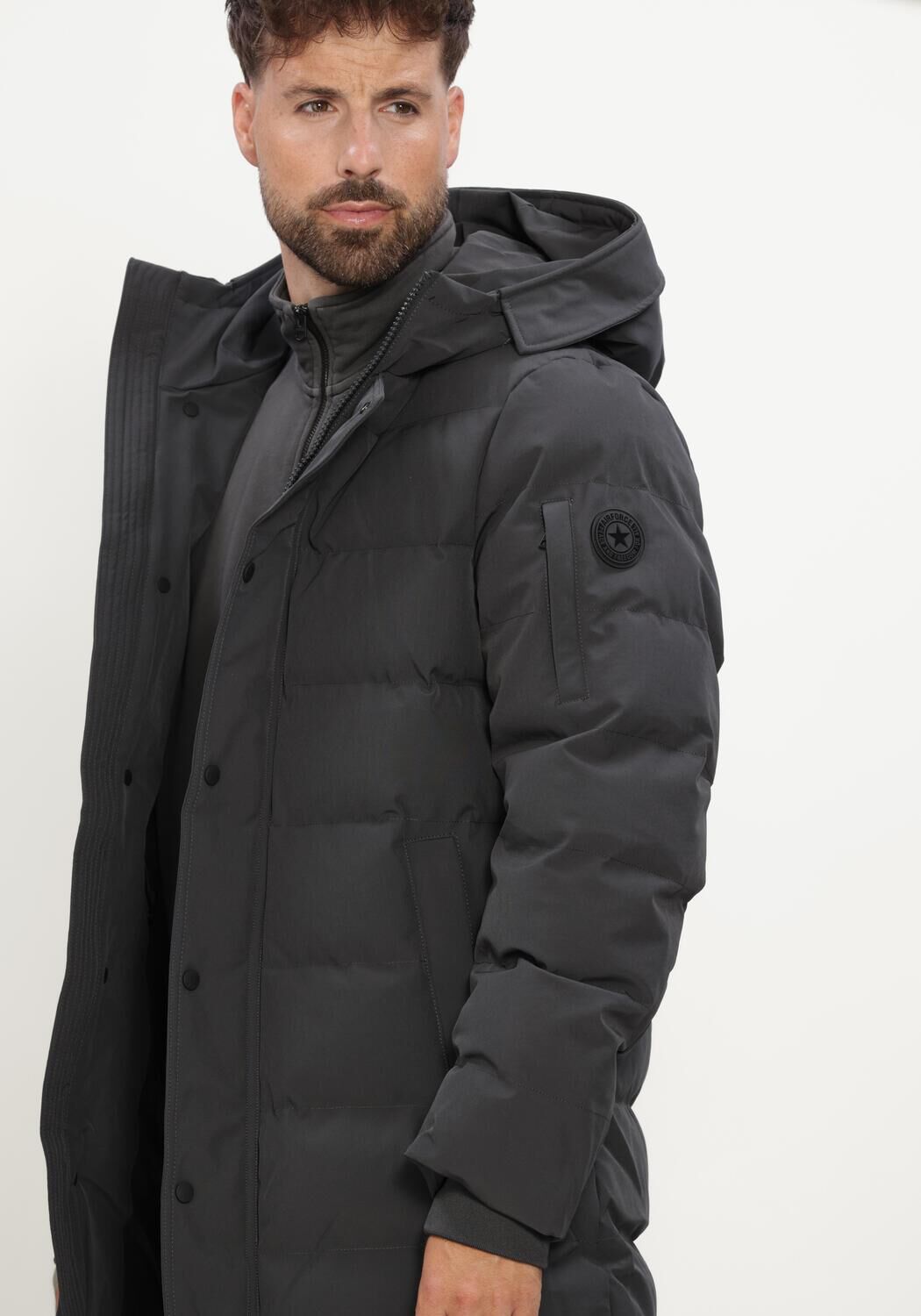 Graue AIRFORCE Parkas CHUCK PARKA - large