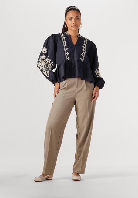 Dunkelblau NEO NOIR Blusen GINIA EMB BLOUSE - large