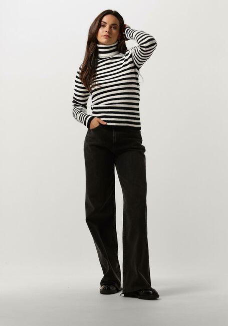 Schwarze CATWALK JUNKIE Rollkragenpullover KN NAMARA STRIPE - large