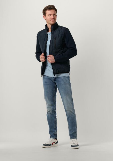 Dunkelblau CAST IRON Jack BOMBER JACKET COTTON POLAR FLEECE - large