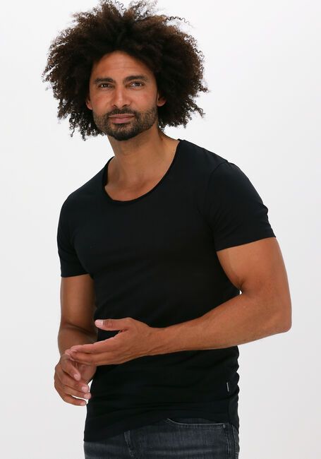 Schwarze PUREWHITE T-shirt ESSENTIAL TEE U NECK - large