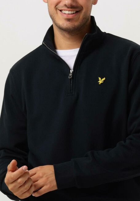 Dunkelblau LYLE & SCOTT Pullover QUARTER ZIP SWEAT - large