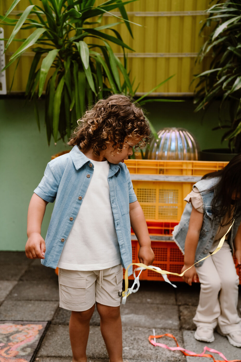 Hellblau DAILY7 T-shirt SHIRT STRIPED - large