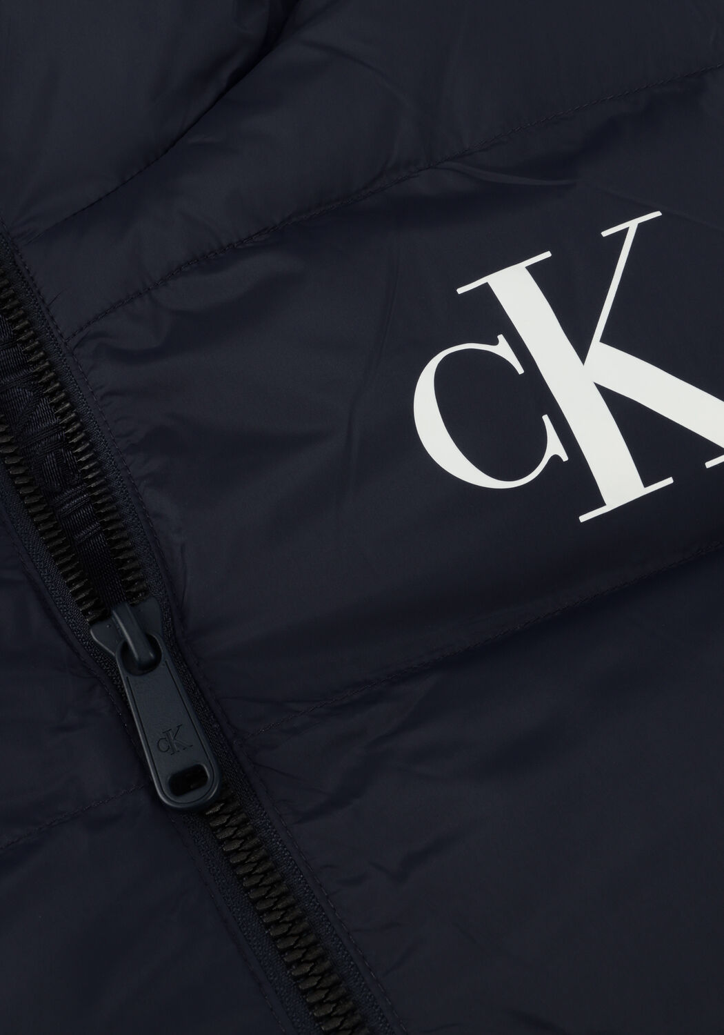 Dunkelblau CALVIN KLEIN Wattierte Jack LS NYLON MONGRAM PUFFER JKT - large