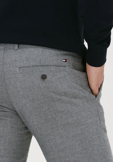Hellgrau TOMMY HILFIGER Hose BLEECKER FAKE SOLID WOOL LOOK - large