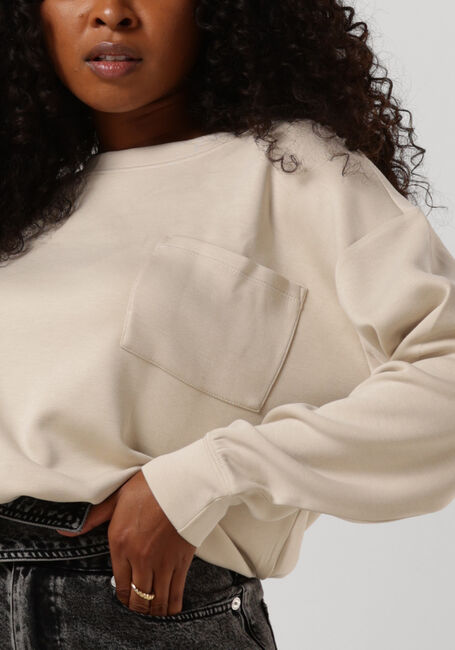 Beige MSCH COPENHAGEN Sweatshirt BIANNA IMA Q SWEATSHIRT - large
